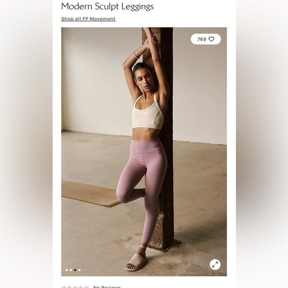 ❤️ Free People Modern Sculpt Leggings Size XS/S NWOT - Picture 3 of 4